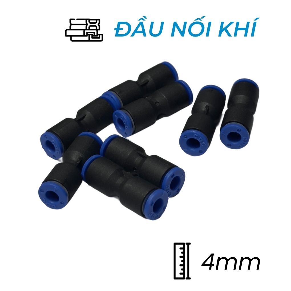 Đầu Nối Nhanh Phi 4 Đen CDC MPUC 04 Bền 2025