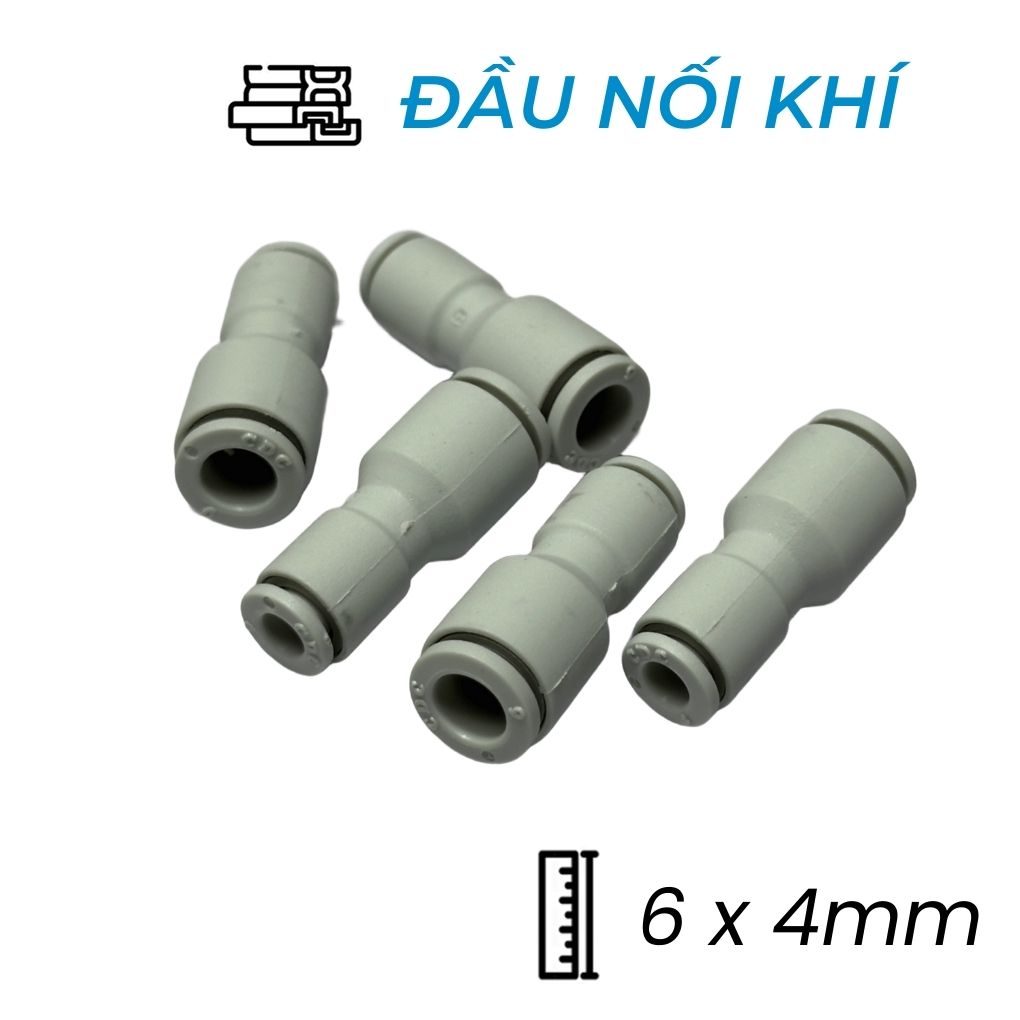 Đầu Nối Nhanh Giảm Phi 6x04 Trắng CDC MPG 0604-W Bền 2025