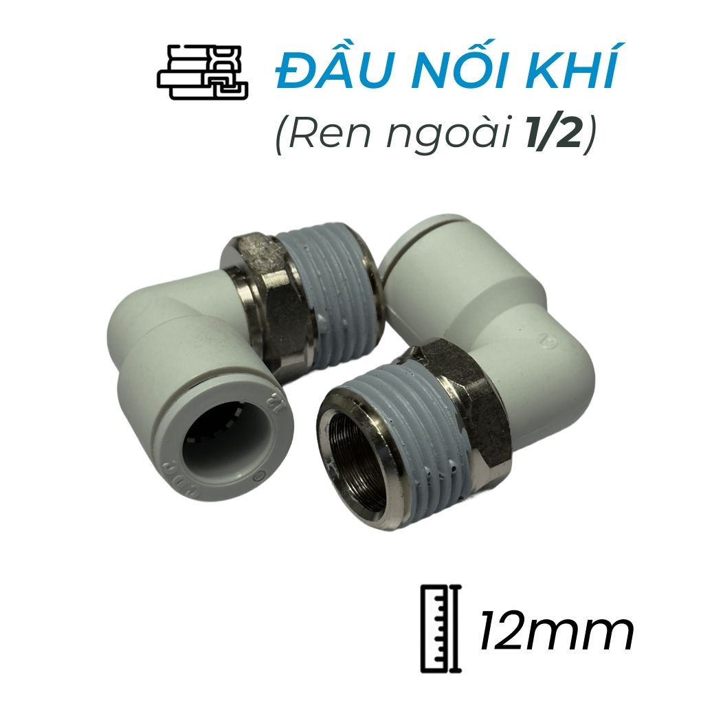 Đầu Nối Nhanh Cong Phi 12 Ren 1/2 CDC MPL 1204N-W Rẻ Nhất