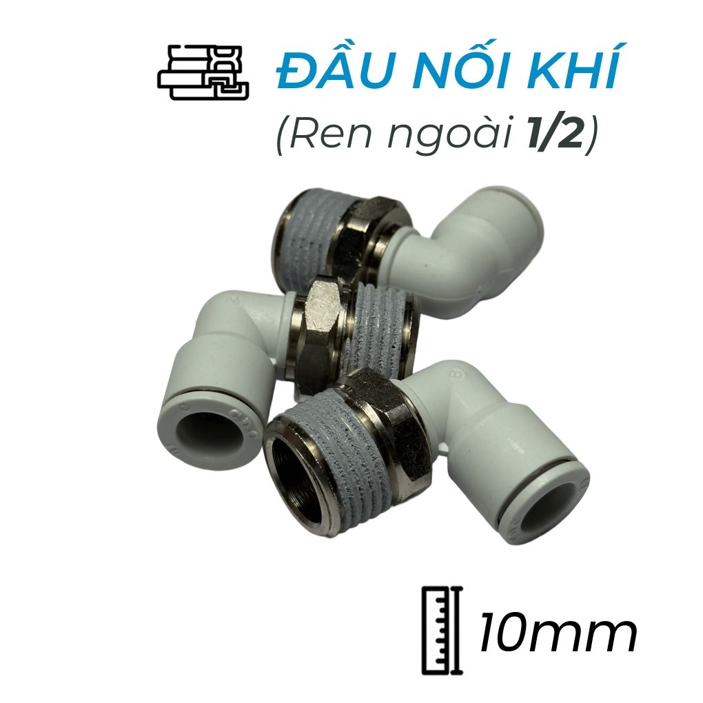 Đầu Nối Nhanh Cong Phi 10 Ren 1/2 CDC MPL 1004N-W Rẻ
