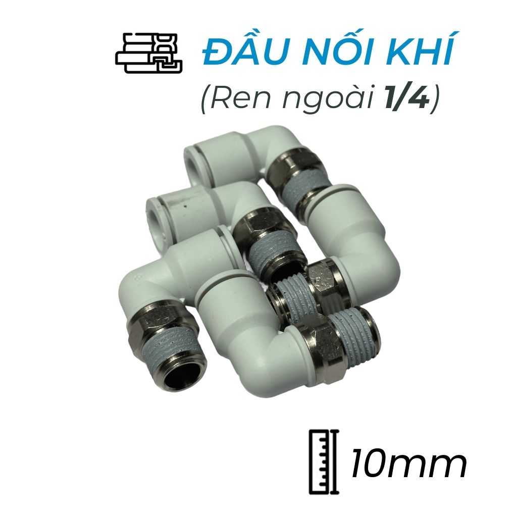 Đầu Nối Nhanh Cong Phi 10 Ren 1/4 CDC MPL 1002N-W Giá Tốt