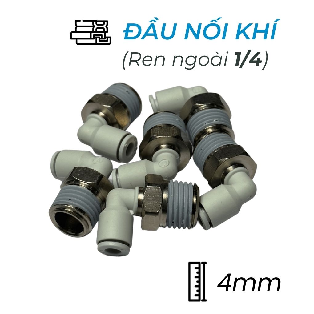 Alternative view of Đầu Nối Nhanh Cong Phi 4 Ren 1/4 CDC MPL 0402N-W Rẻ Nhất