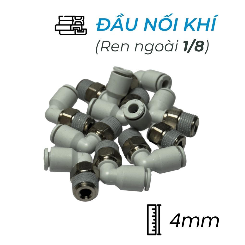 Đầu Nối Nhanh Cong Phi 4 Ren 1/8 CDC MPL 0401N-W Giá Tốt