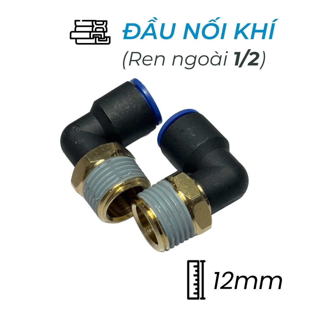 Đầu Nối Nhanh Cong Phi 12 Ren 1/2 CDC MPL 1204 Giá Tốt