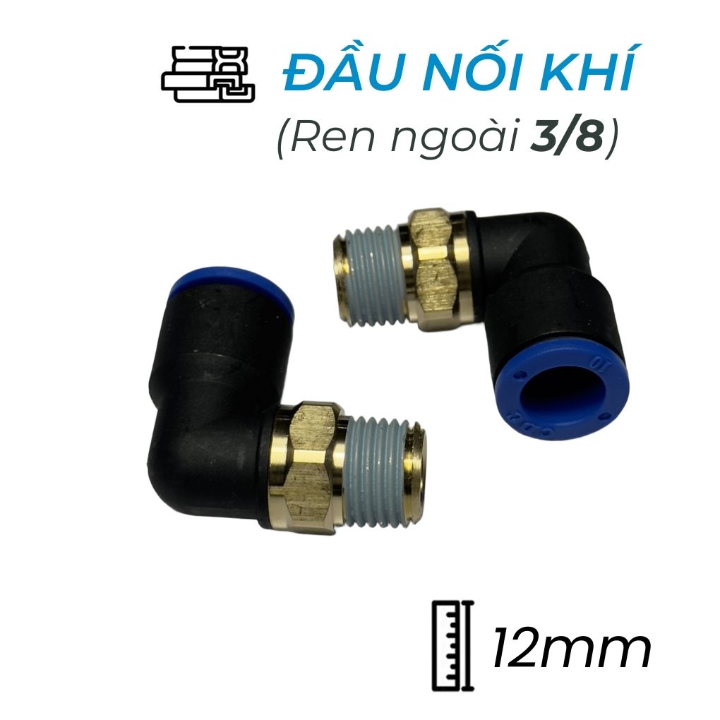 Đầu Nối Nhanh Cong Phi 12 Ren 3/8 CDC MPL 1203 Giá Rẻ