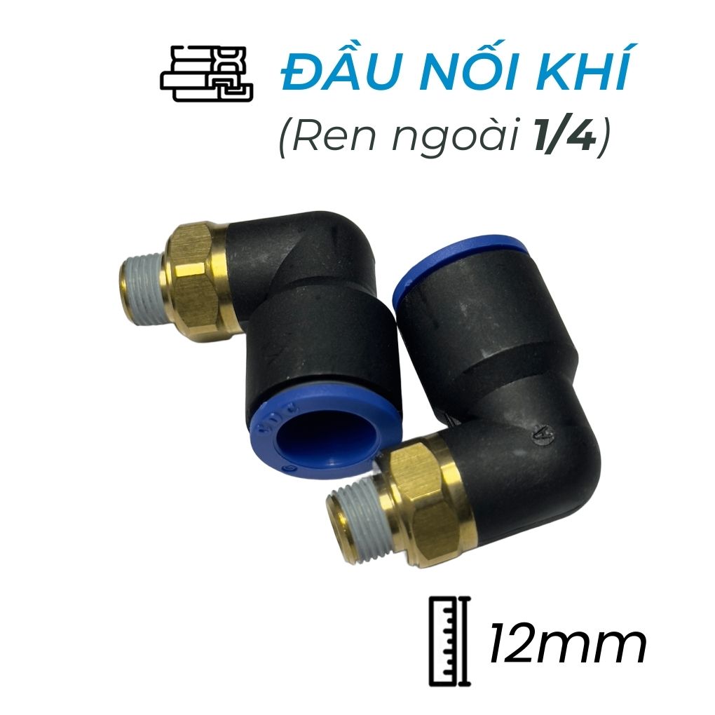 Đầu Nối Nhanh Cong Phi 12 Ren 1/4 CDC MPL 1202 Rẻ Nhất