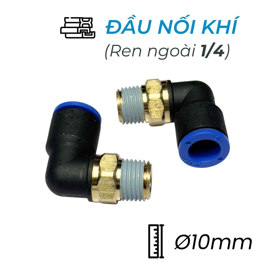 Đầu Nối Nhanh Cong Phi 10 Ren 1/4 CDC MPL 1002 Giá Rẻ