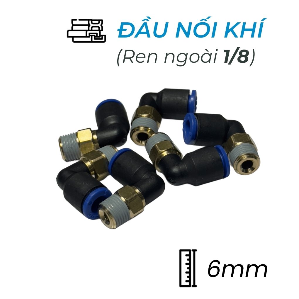 Đầu Nối Nhanh Cong Phi 6 Ren 1/8 CDC MPL 0601 Giá Rẻ
