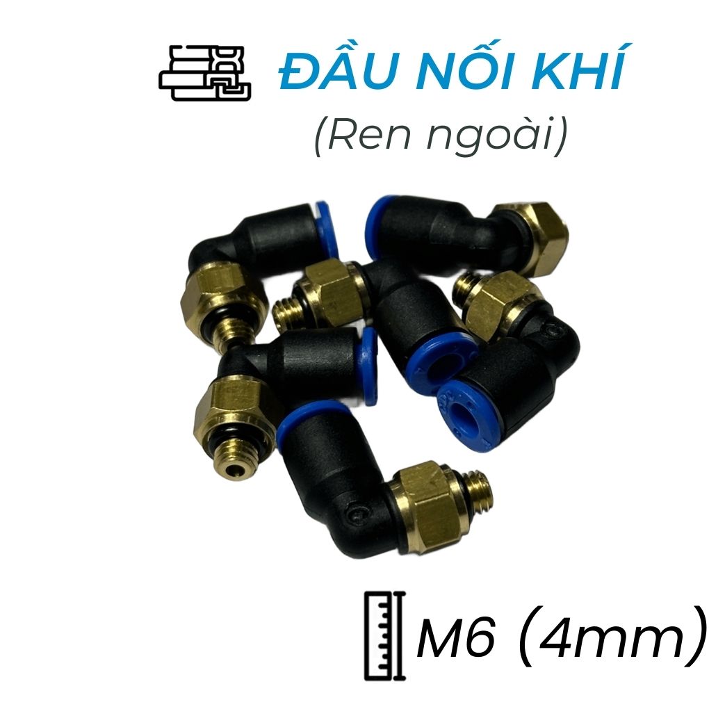 Đầu Nối Nhanh Cong Phi 4 Ren M6 CDC MPL 04M6 Rẻ Nhất