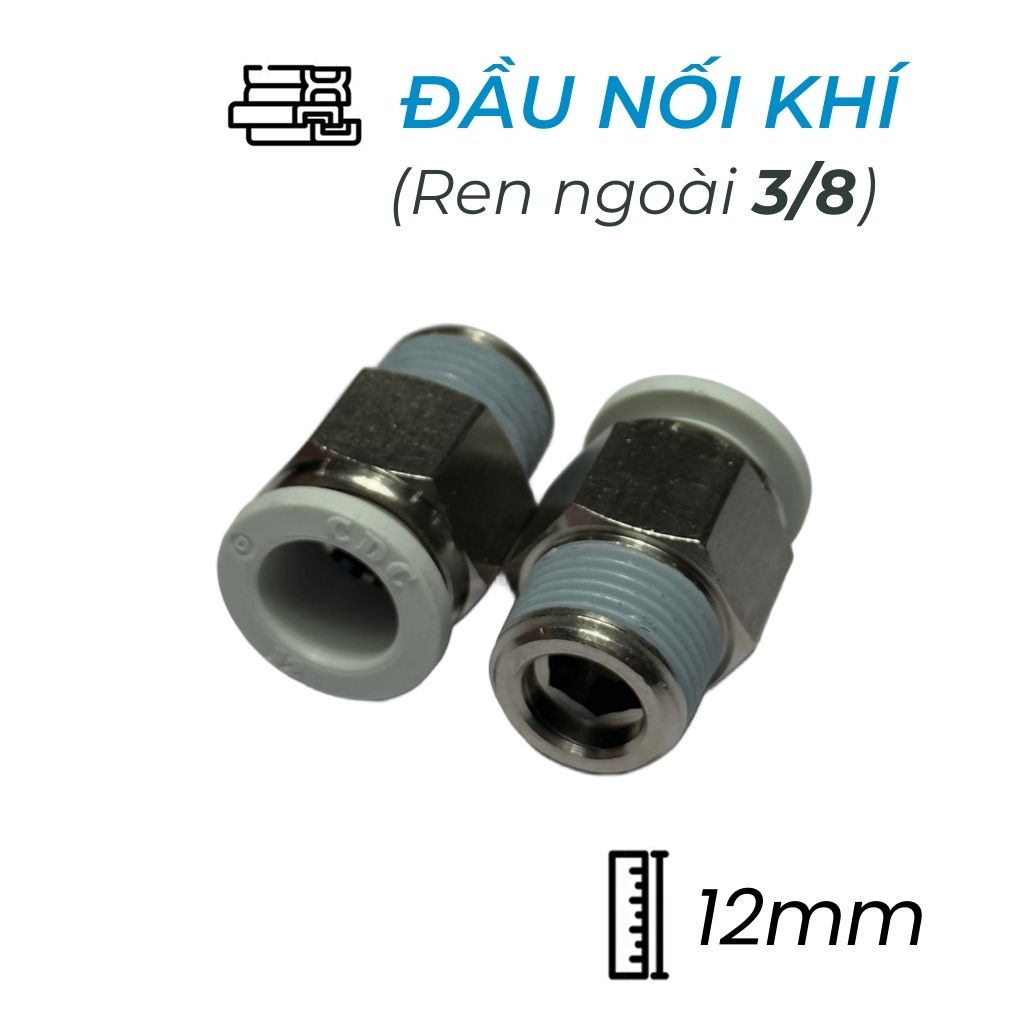 Đầu Nối Nhanh Phi 12 Ren 3/8 CDC MPC 1203N-W Rẻ Nhất
