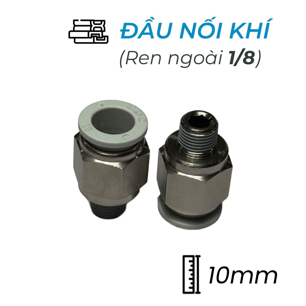 Đầu Nối Nhanh Phi 10 Ren 1/8 CDC MPC 1001N-W Rẻ 2025