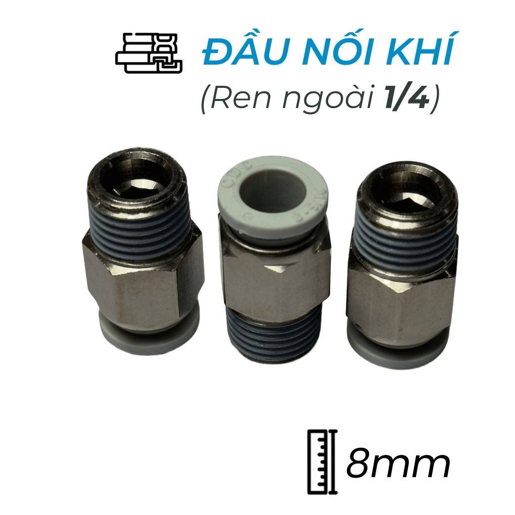 Đầu Nối Nhanh Phi 8 Ren 1/4 CDC MPC 0802N-W Rẻ Nhất