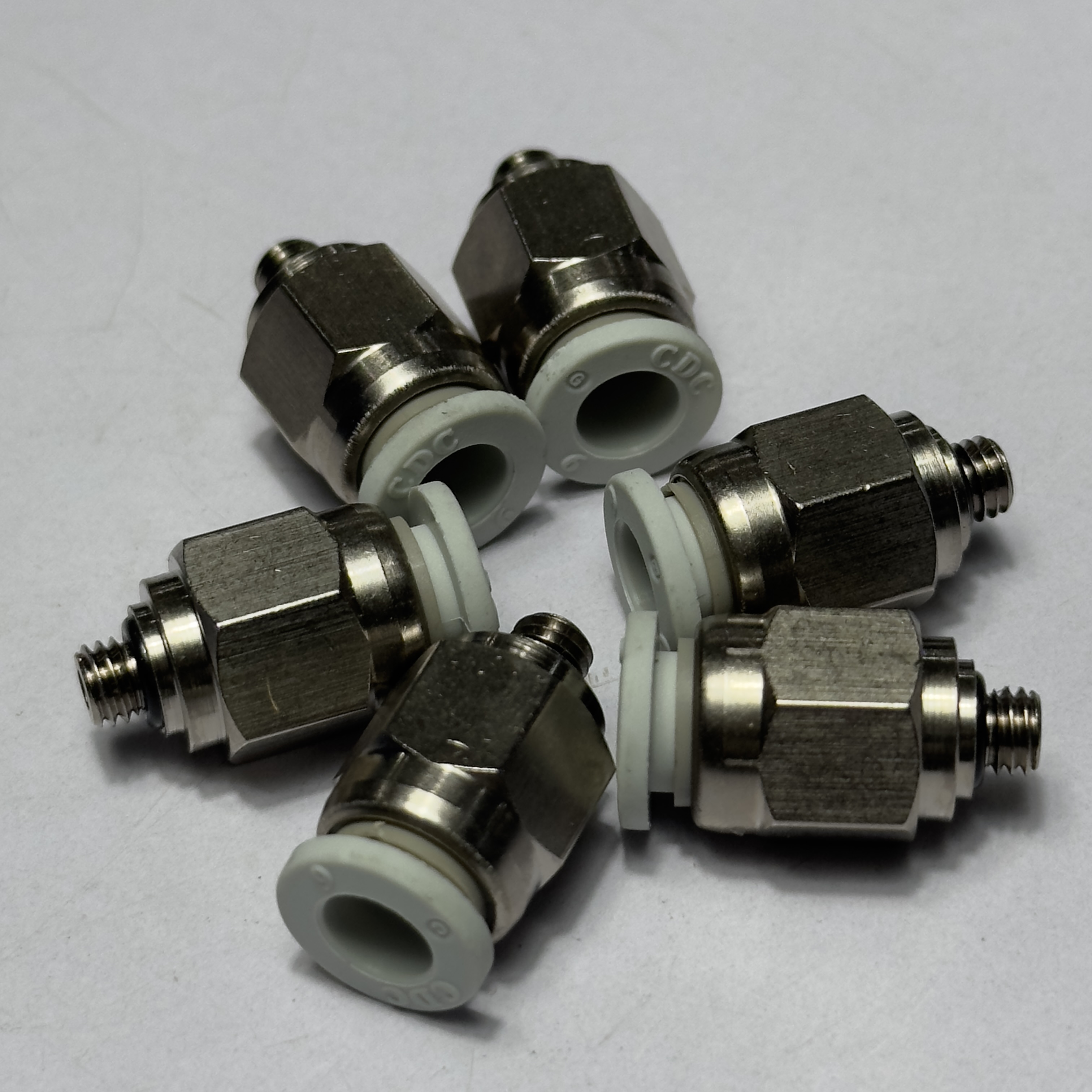 Alternative view of Đầu Nối Nhanh Phi 6 Ren M5 CDC MPC 06M5N-W Rẻ Nhất