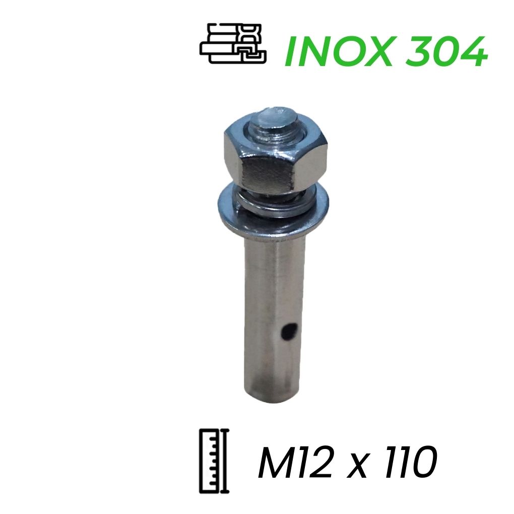 Alternative view of Tắc Kê Nở Inox 304 M12x110