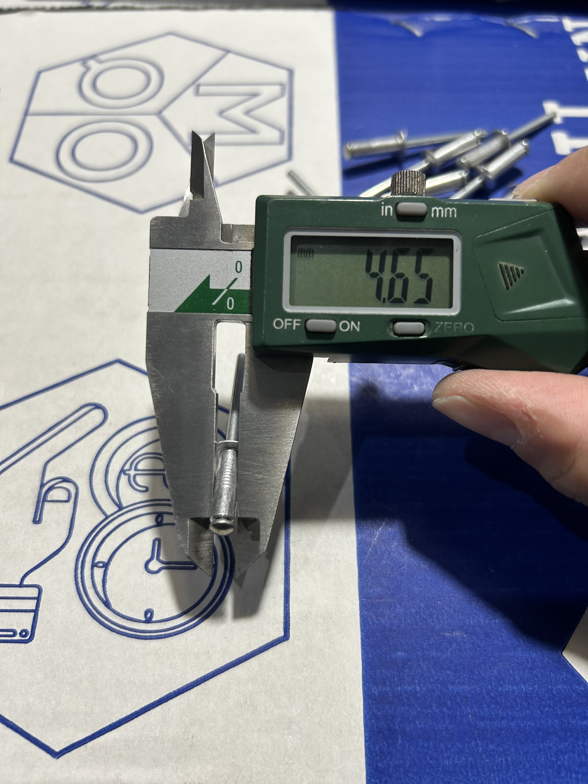 Alternative view of Rivet Nhôm OD4.8x16mm (250 Cái)