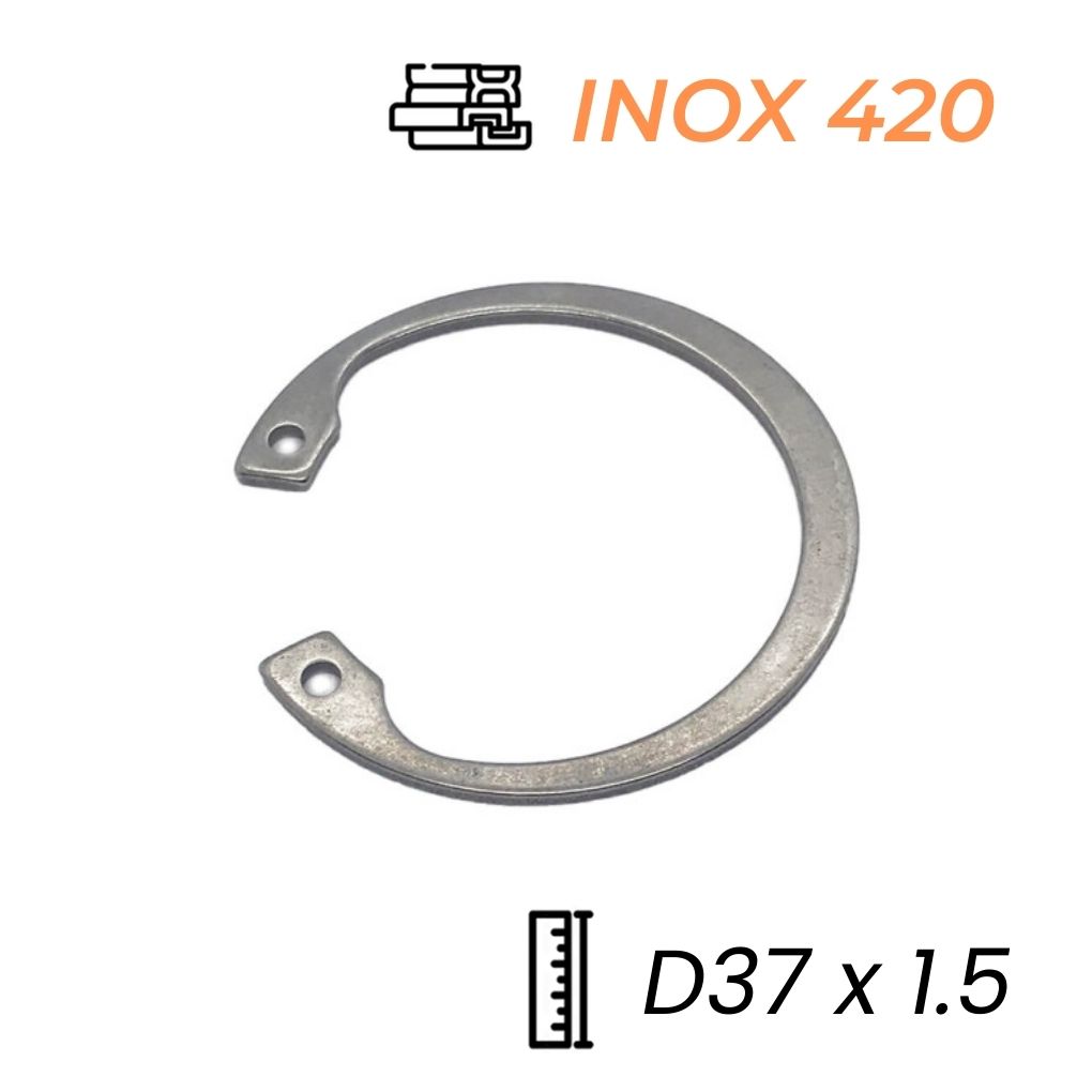 Phe Gài Lỗ Inox 420 DIN472 D37x1.5 (5Cái/Bịch)