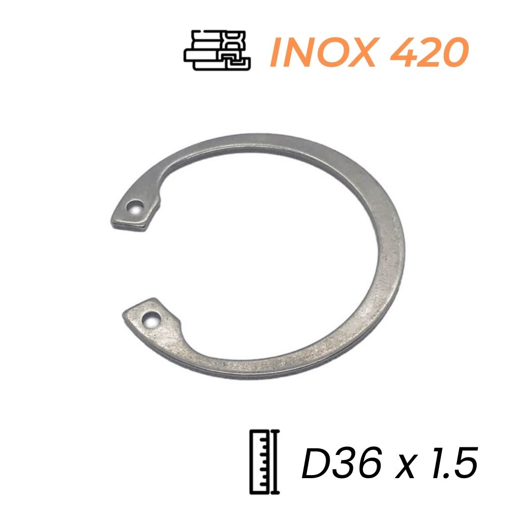 Phe Gài Lỗ Inox 420 DIN472 D36x1.5 (5Cái/Bịch)