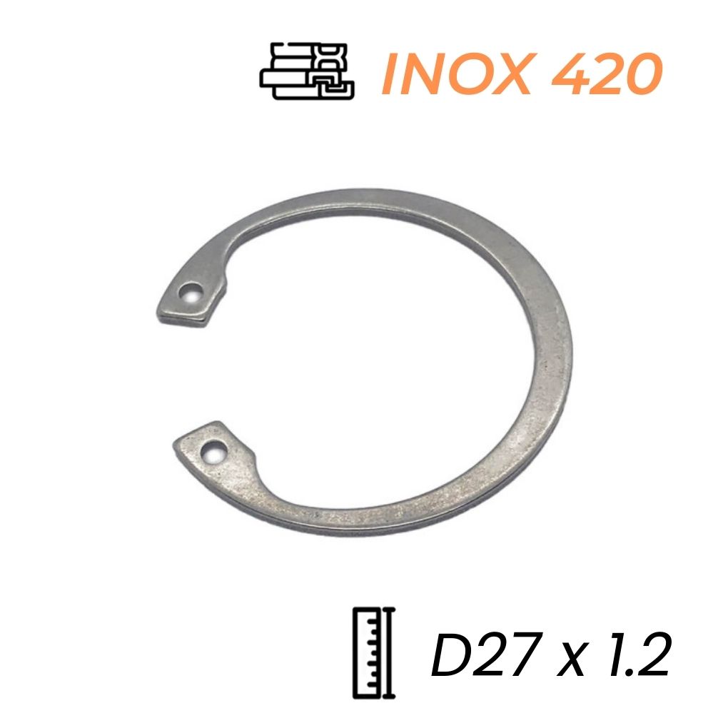 Phe Gài Lỗ Inox 420 DIN472 D27x1.2 (5Cái/Bịch)