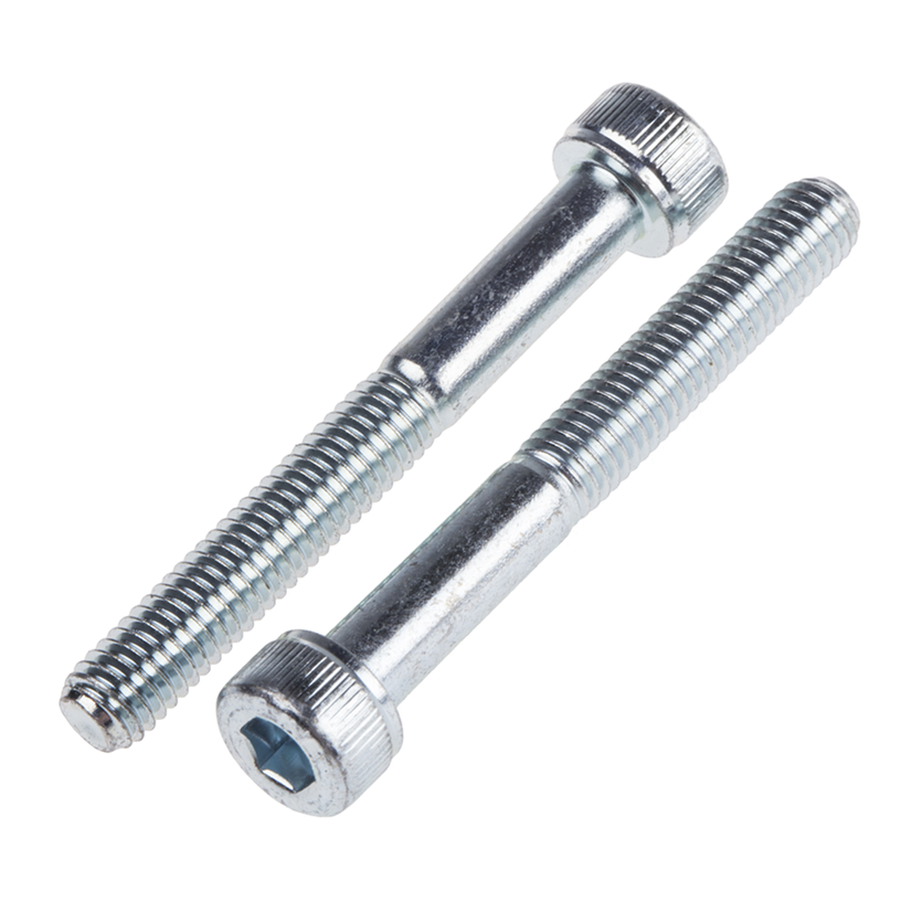 Lục Giác Chìm Đầu Trụ Thép Mạ Kẽm Trắng Cr3+ 12.9 DIN912 M6x80 Ren Lửng