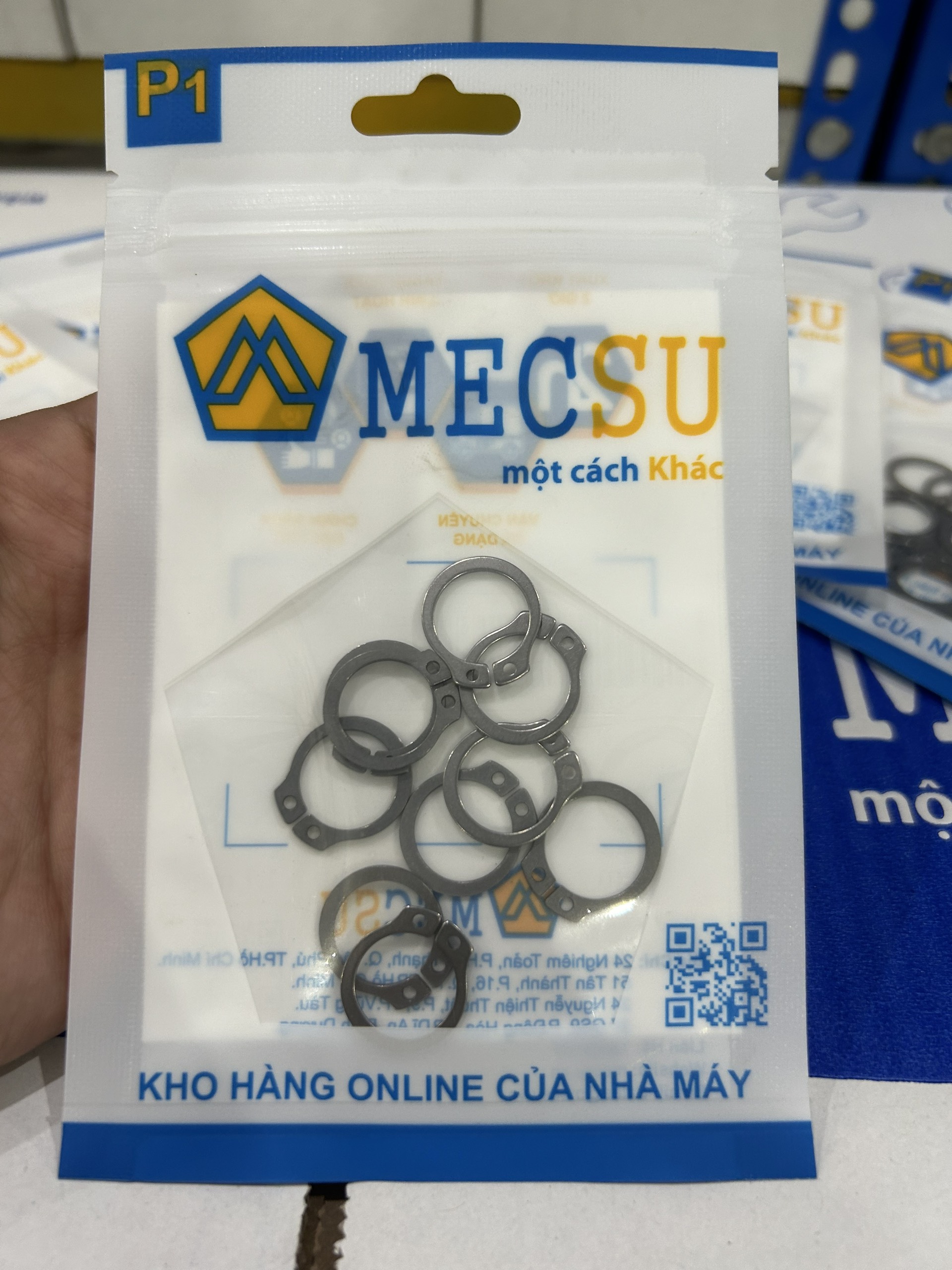 Phe Gài Trục Inox 420 DIN471 D5x0.6 (50Cái/Bịch)