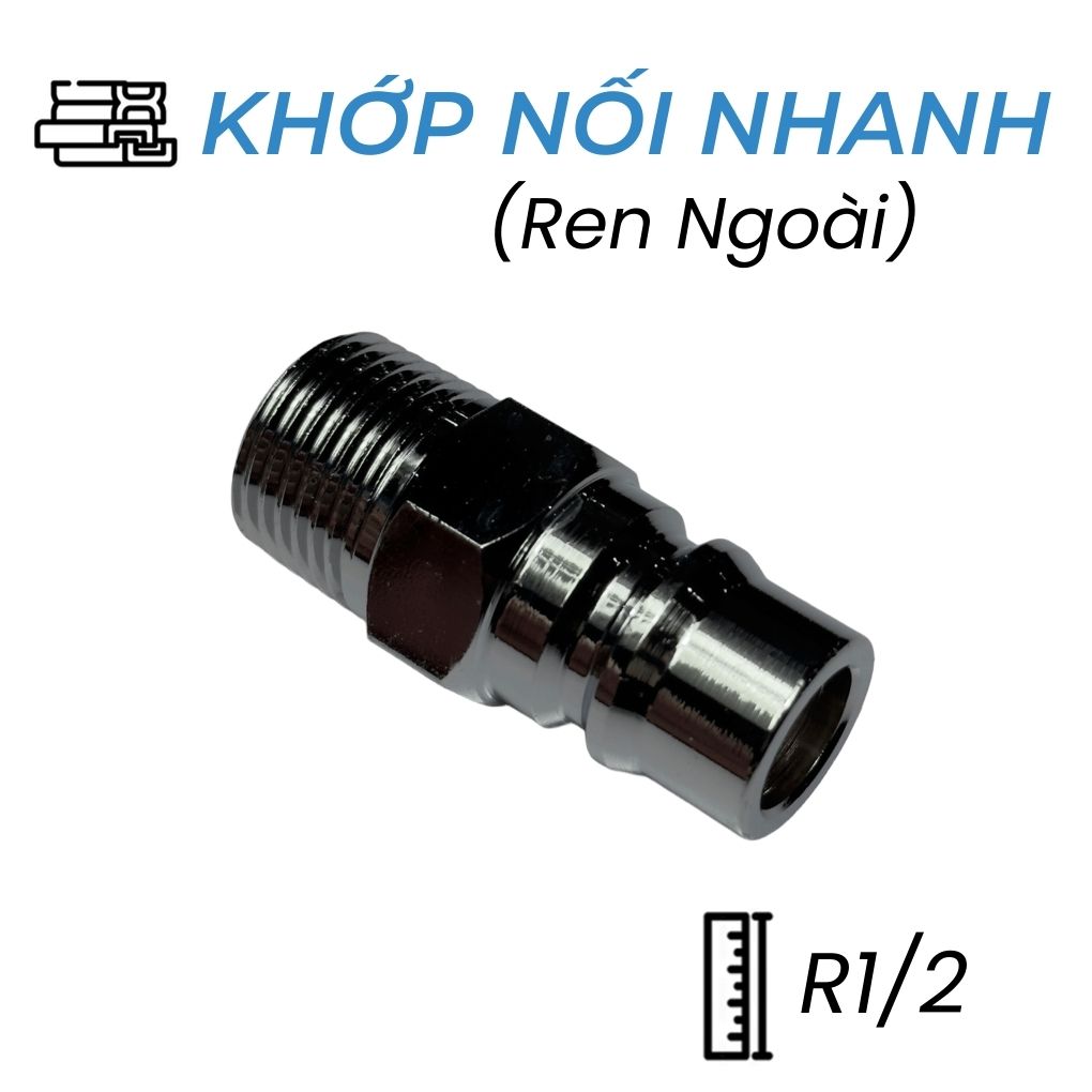Khớp Nối Nhanh Khí Nén Đực R1/2 CDC PM 400 Rẻ Nhất