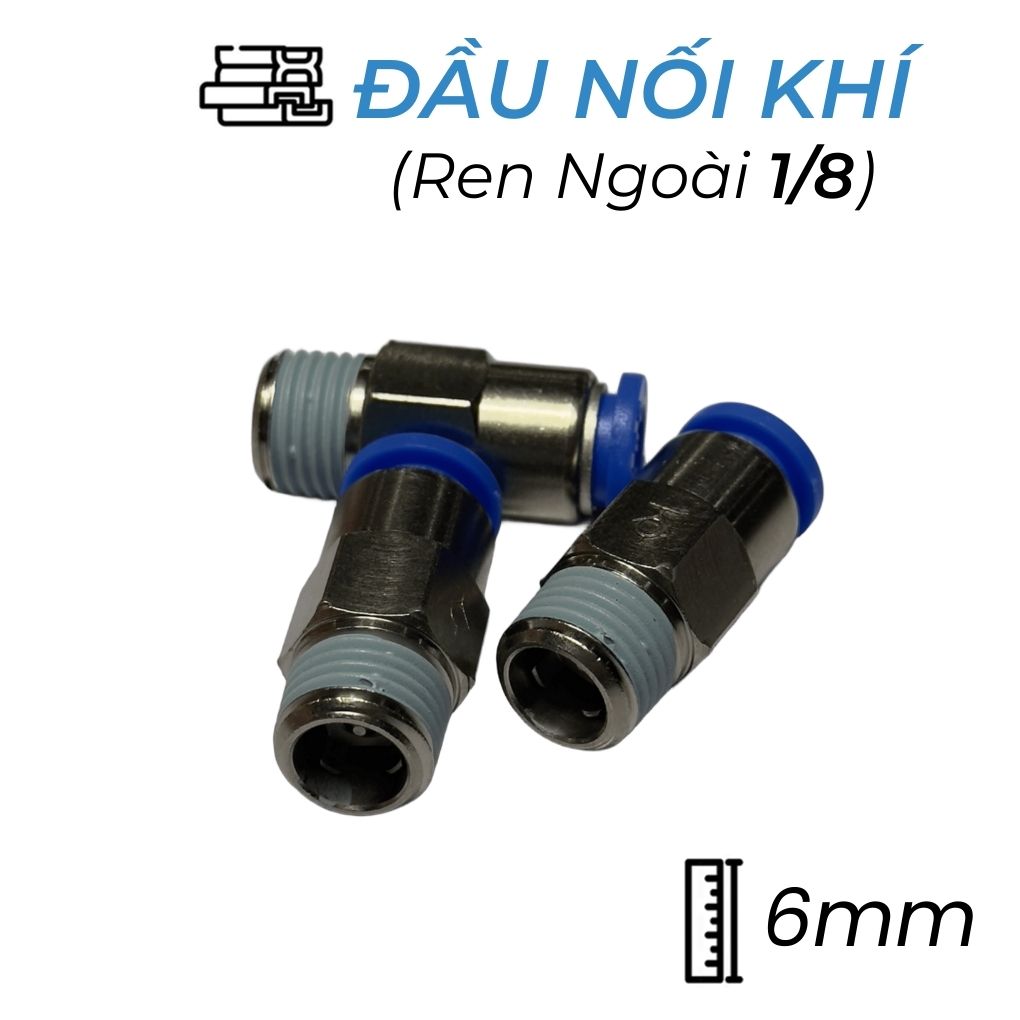 Đầu Nối Nhanh Tự Ngắt Phi 6 Ren 1/8 CDC SPC 0601 Giá Tốt