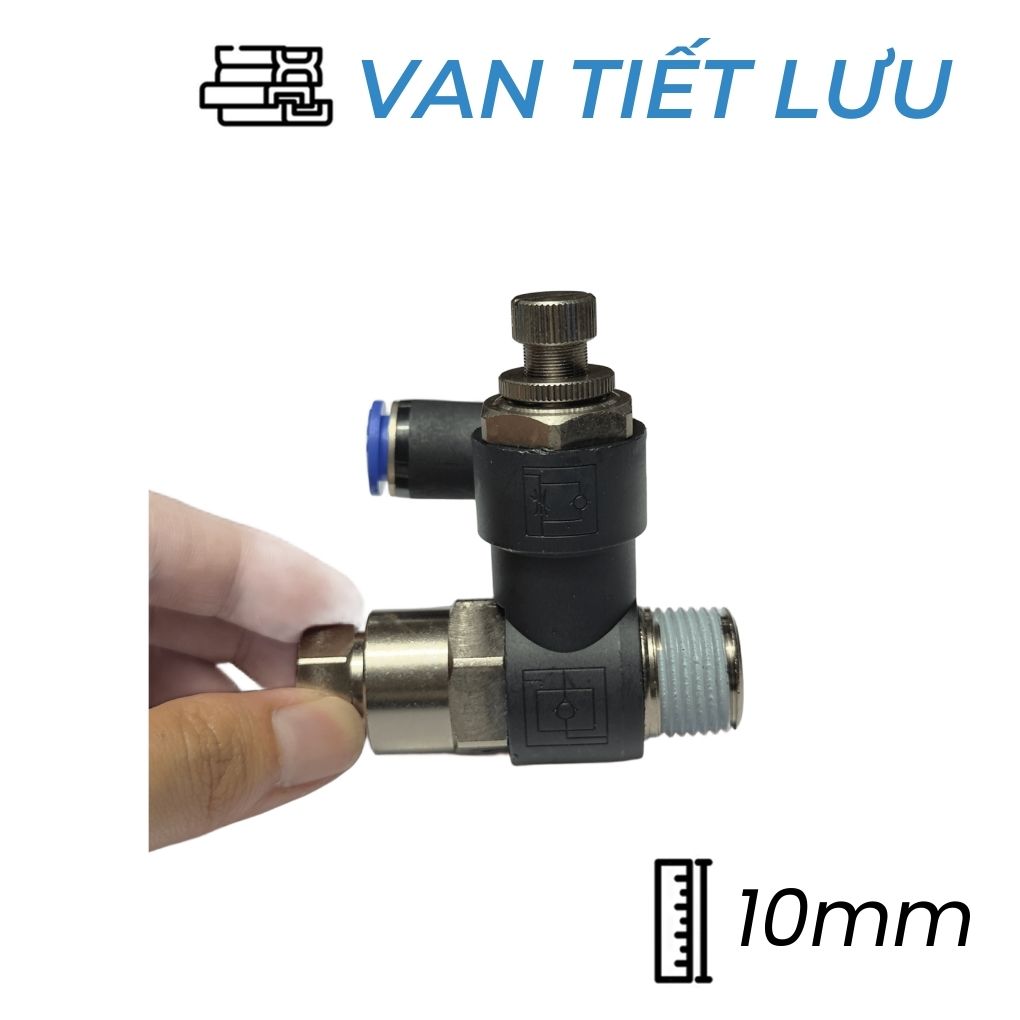 Van Tiết Lưu Khí Nén Phi 6 R1/8xM5 CDC PVSC 1004 Bền