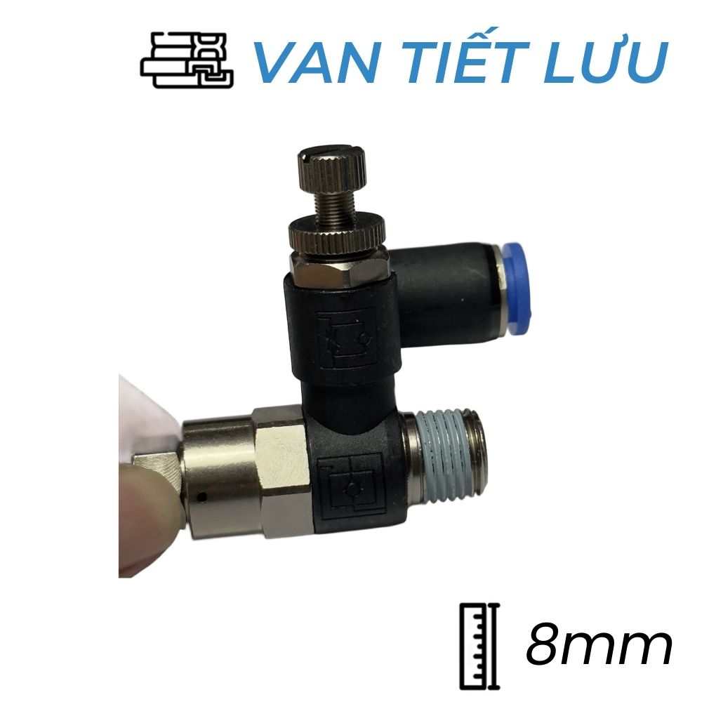 Van Tiết Lưu Khí Nén Phi 8 R1/8xM5 CDC PVSC 0802 Giá Rẻ