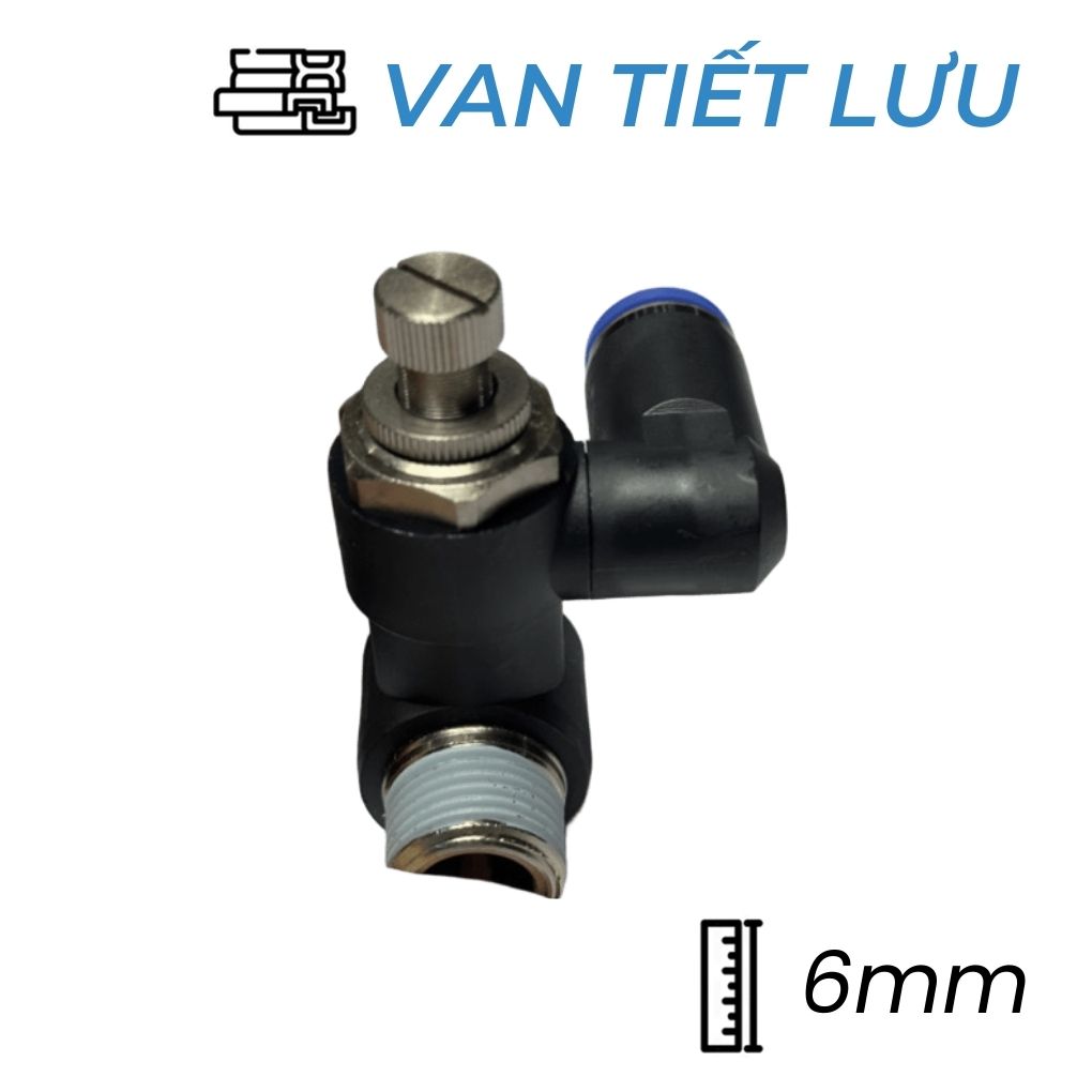 Van Tiết Lưu Khí Nén Phi 6 R1/8xM5 CDC PVSC 0601 Rẻ