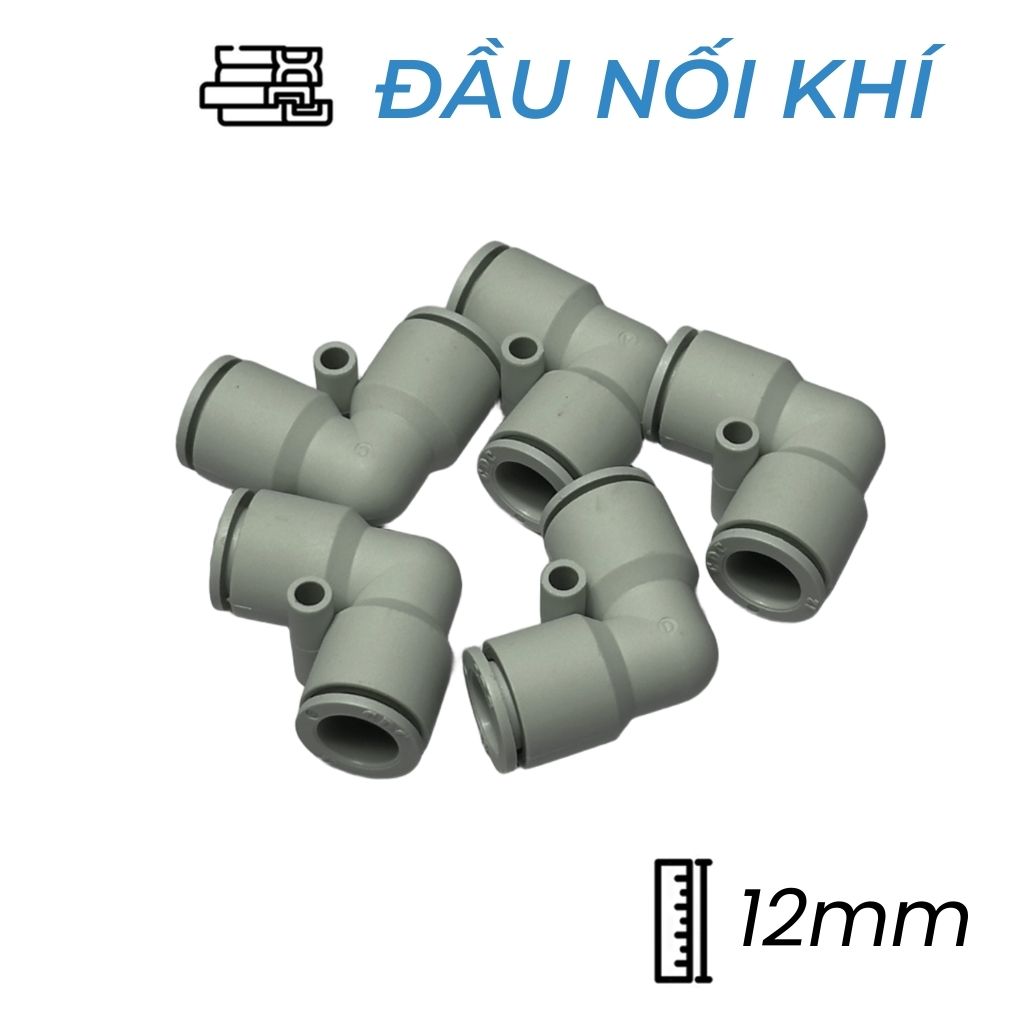 Đầu Nối Nhanh Cong Phi 12 Trắng CDC MPUL 12-W Giá Rẻ