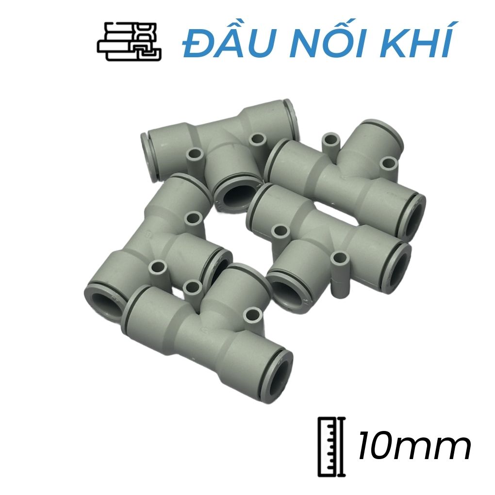 Đầu Nối Nhanh Chữ T Phi 10 Trắng CDC MPUT 10-W Rẻ
