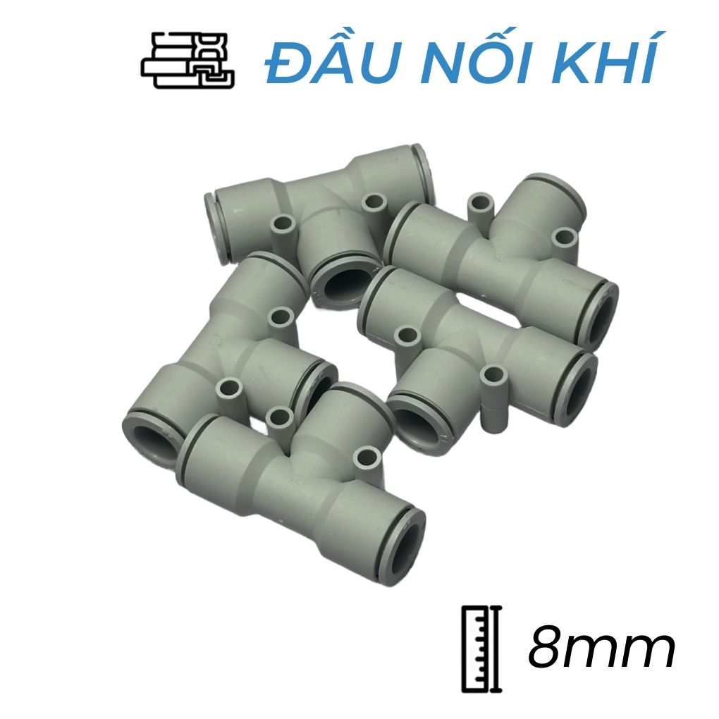 Đầu Nối Nhanh Chữ T Phi 8 Trắng CDC MPUT 08-W Rẻ Nhất