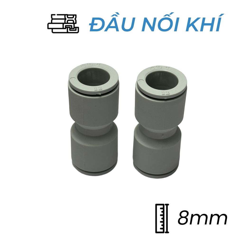 Đầu Nối Nhanh Phi 8 Trắng CDC MPUC 08-W Rẻ Nhất