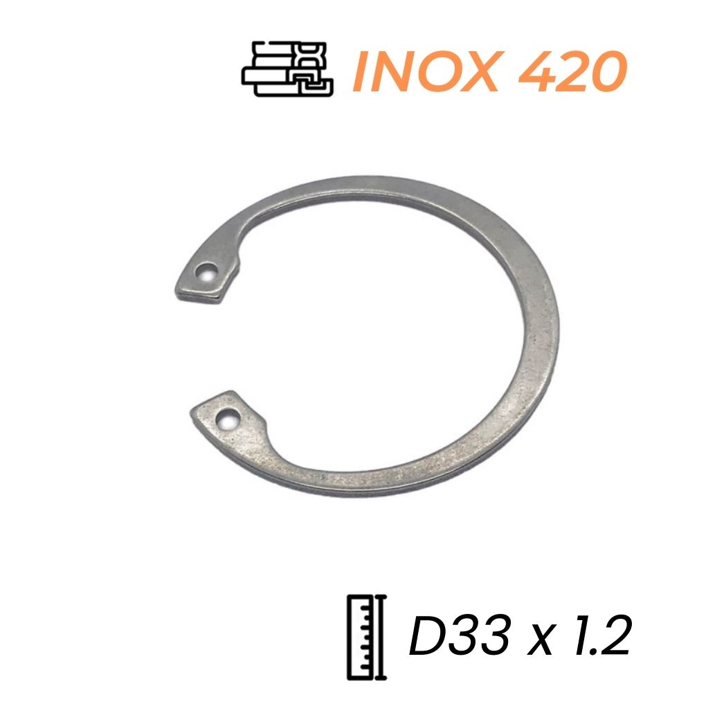 Phe Gài Lỗ Inox 420 DIN472 D33x1.2
