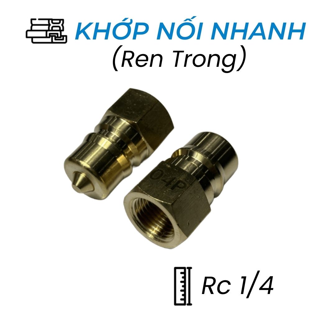 Khớp Nối Khí Nén Đực Ren Rc1/4 Đồng CDC SP 02P Giá Tốt