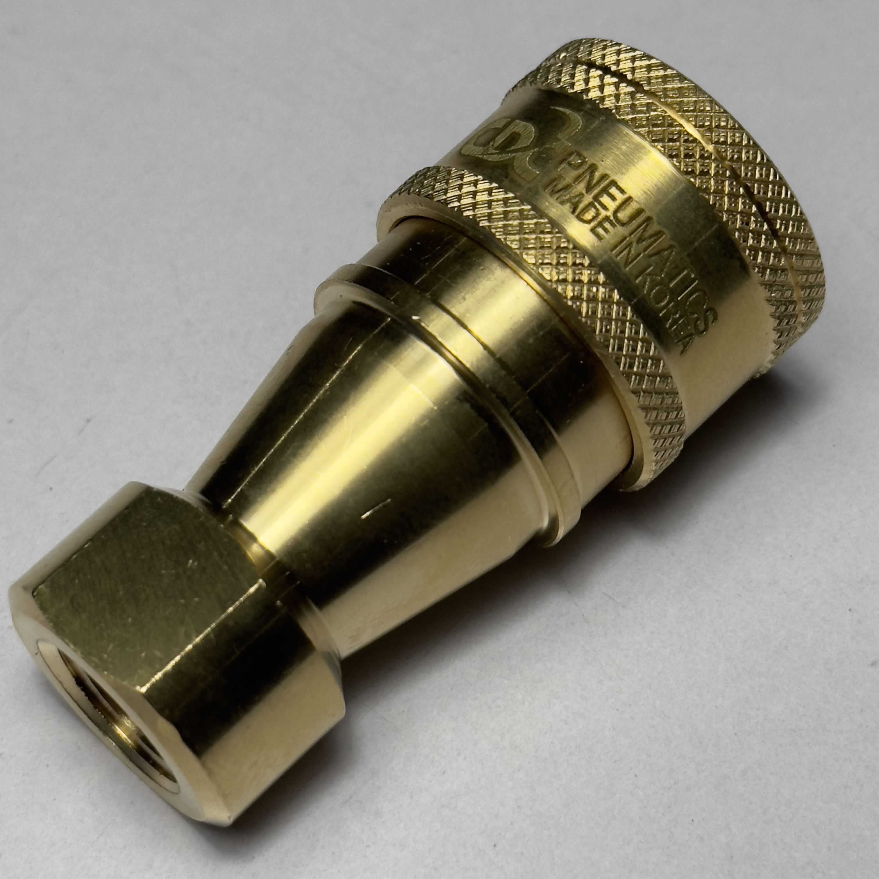 Alternative view of Khớp Nối Khí Nén Bi Cái Ren Rc1/4 Đồng CDC SP 02S Rẻ