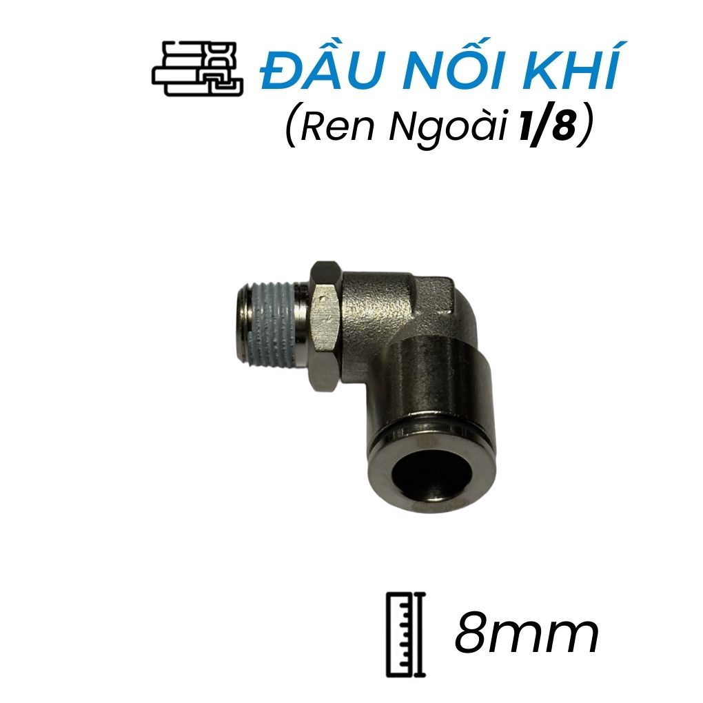 Đầu Nối Nhanh Đồng Cong Phi 8 Ren 1/8 CDC BPL 08R01 Giá Rẻ