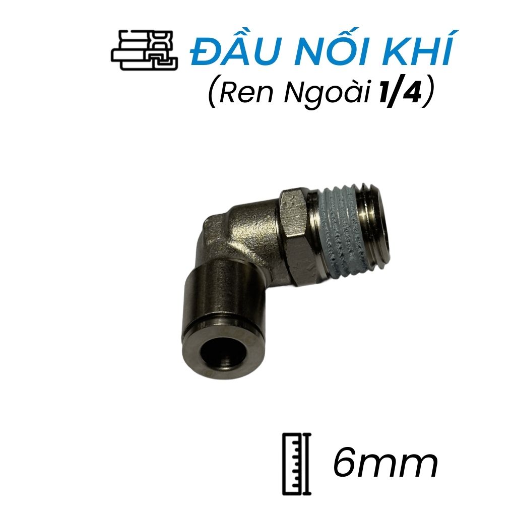 Đầu Nối Nhanh Đồng Cong Phi 6 Ren 1/4 CDC BPL 06R02 Giá Tốt