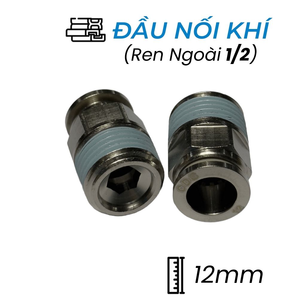 Đầu Nối Nhanh Đồng Phi 12 Ren 1/2 CDC BPC 12R04 Rẻ Nhất