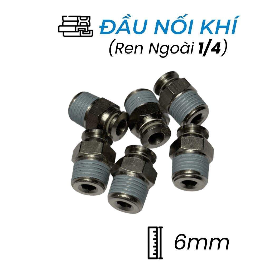 Đầu Nối Nhanh Đồng Phi 6 Ren 1/4 CDC BPC 06R02 Rẻ 2025