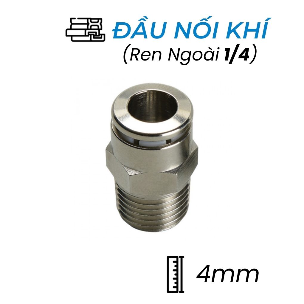Đầu Nối Nhanh Đồng Phi 4 Ren 1/4 CDC BPC 04R02 Rẻ Nhất