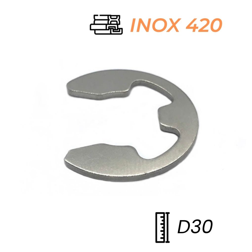 Phe Gài Trục Chữ E Inox 420 D30