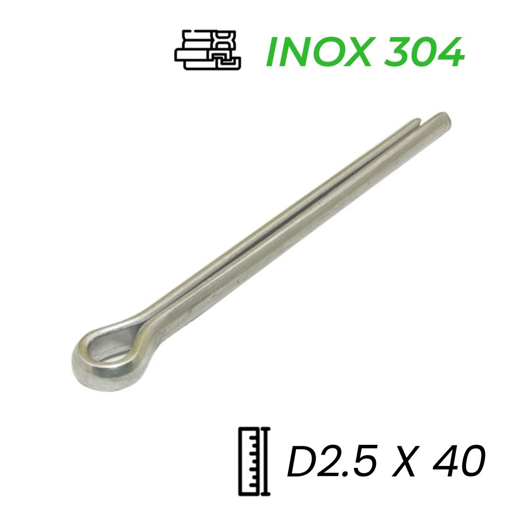 Chốt Chẻ Inox 304 (Chốt Bi) GB91 D2.5x40mm
