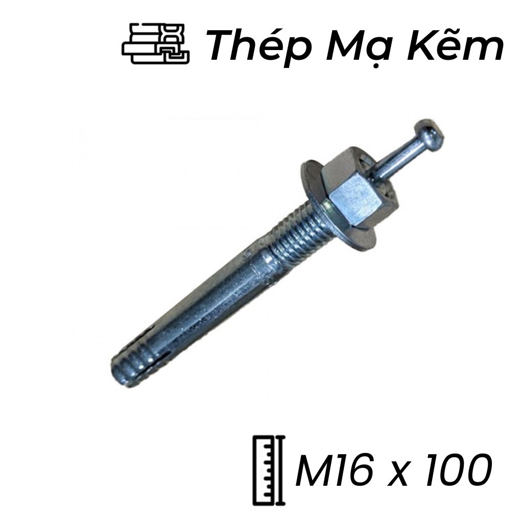 Tắc Kê Nở Đinh Sanko Thép Mạ Kẽm M16x100