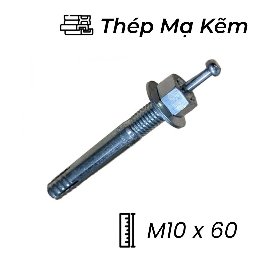 Tắc Kê Nở Đinh Sanko Thép Mạ Kẽm M10x60