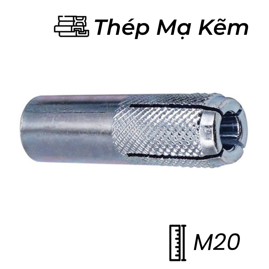 Tắc Kê Đạn Thép Mạ Kẽm M20