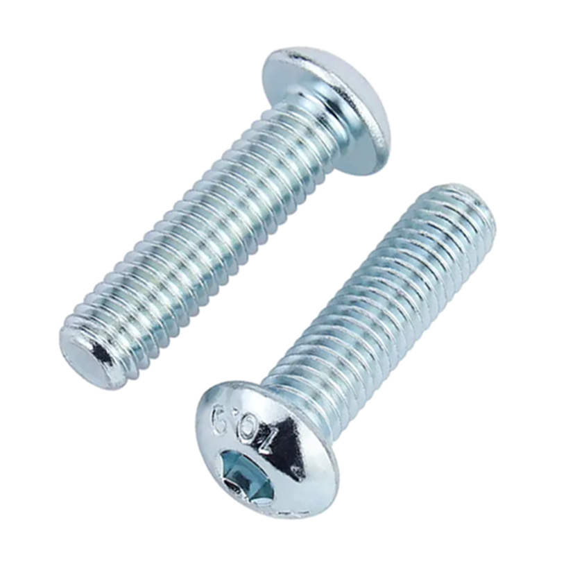 Lục Giác Chìm Mo Thép Mạ Kẽm Trắng Cr3+ 10.9 ISO7380 M6x25 (25Cái/Bịch)