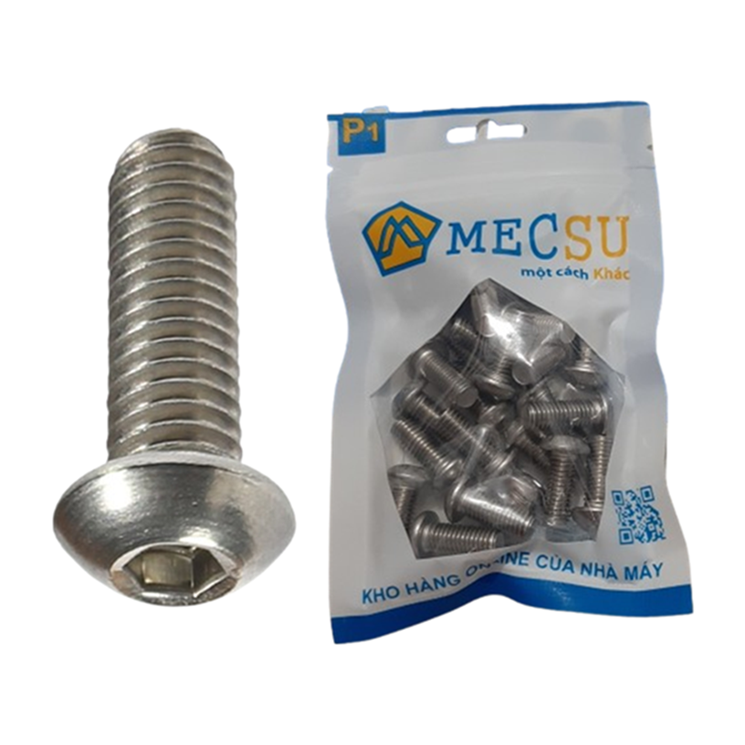 Lục Giác Chìm Mo Inox 304 ISO7380 M5x16 (50Cái/Bịch)