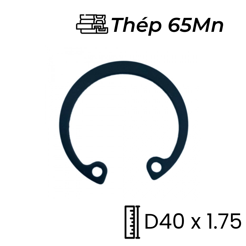 Phe Gài Lỗ Thép 65Mn DIN472 D40x1.75