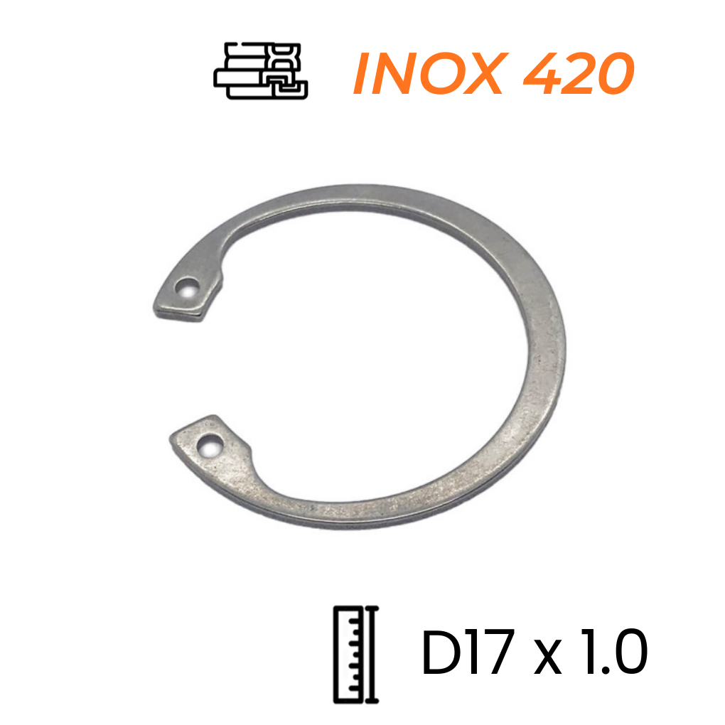 Phe Gài Lỗ Inox 420 DIN472 D17x1.0